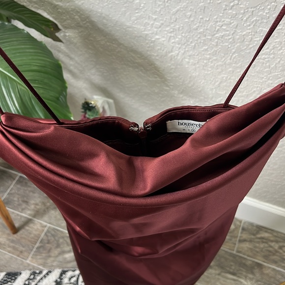 HOUSE OF CB 'Anja' Raisin Satin Corset Midi Dress NWOT - Picture 11 of 11